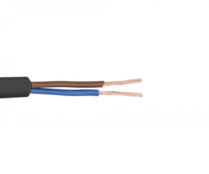 Kabel CYLY H03VV-F 2x0,50 NKT, czarny