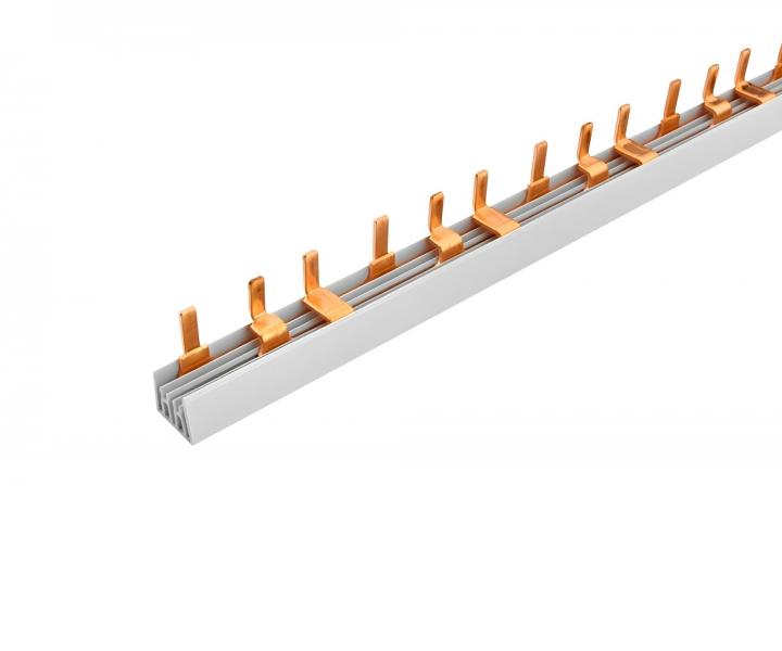 Listwa czca HONI S-3L-1000-10, 3 fazy, 63 A, rozstaw 17,8 mm, bolec/zaczep - 1 m