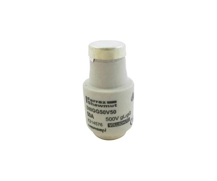 Bezpiecznik Mersen K214576, rozmiar DIII, gG, 50A, 500V