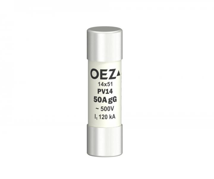 Bezpiecznik wkadkowy PV14 50A gG OEZ 06736, AC 500V/DC 250 V