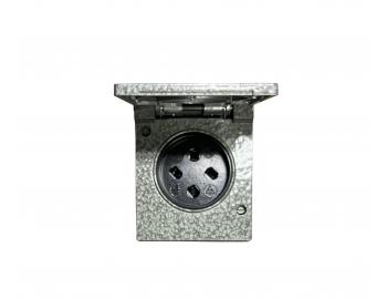 Gniazdo pojedyncze metalowe ABB 5515-6750, IP44, 380 V - szare