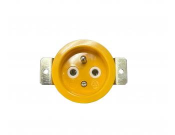 Gniazdo wpuszczane ABB 5517-2312 Y, 220 V, 16 A - ��te