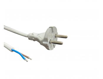 Flexo PVC przewd 862071-2-1/2.2, 2x0,75, cyna, prosta wtyczka, szary - 2,20 m