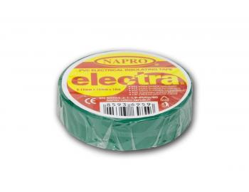 Tama izolacyjna Napro electra PVC 0,13 mm x 15 mm x 10 m, zielona