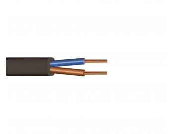 Kabel H03VVH2-F 2x0,75, paski - czarny