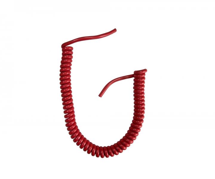 Flexo PVC skrcona linka CYNY 205-C-1 R, 2x0,5, czerwona - 1,40 m