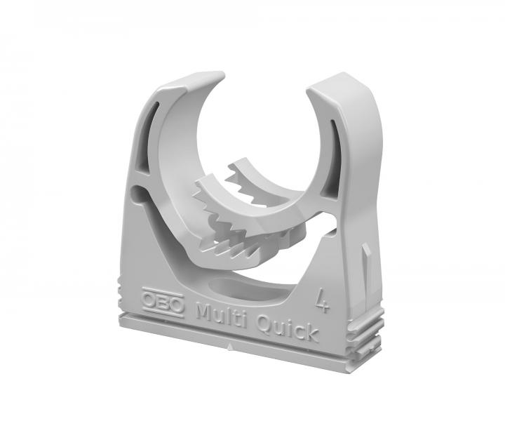Zaczep OBO Multi Quick 4, 31-37 mm, poliamid - jasnoszary