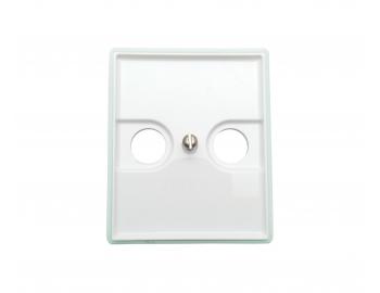 Pokrywa gniazda telewizyjnego i satelitarnego ABB Element-Time 5011E-A00200 02 - bia�a/lodowa ziele�