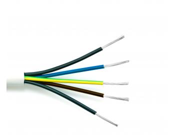 Kabel silikonowy CSSS V05SS-F 5x1,5, ProPS, bia�y - 1 m