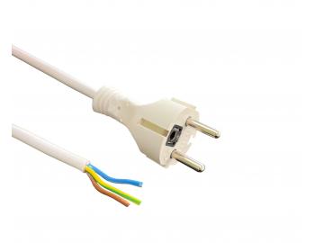 Flexo silikonowy przewd 963109-3-1/3, 3x1, prosta wtyczka, biaa - 3 m