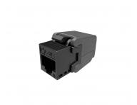 Konektor/keystone CAT6 UTP Solarix SXKJ-6-UTP-BK-SA, samonawiercajcy, gniazdo danych RJ45 - czarny