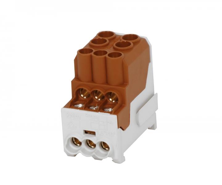 Blok do podziau faz Hora eTec UVB 100 L B, 101 A, 1000 V, 1-biegunowy - brzowy