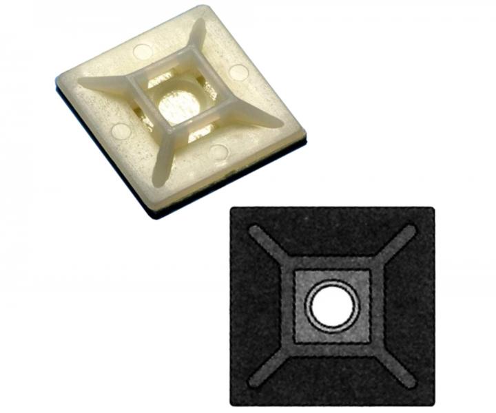 Samoprzylepna klamra do tamy zaciskowej naturalna Wapro M-AS-28 28,6x28,6 mm - 100 szt.