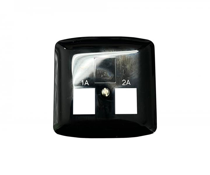 Pokrywa podw�jnej gniazdka telefonicznego ABB Tango 5013A-A119N - czarna