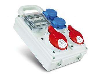 Rozdzielnica z gniazdem SEZ ROS-I 1603 D, IP44, 1x3253, 1x1653, 2x230 V