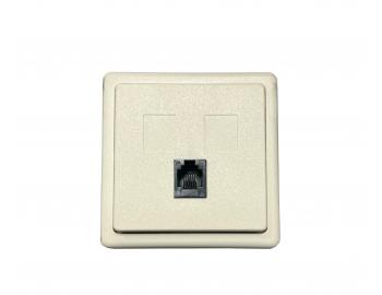 Gniazdo telefoniczne pojedyncze ABB Classic 5013C-0210 B2 - bia�a matowa