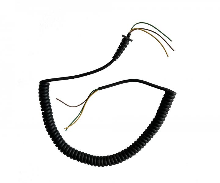 Flexo PVC skrcona linka SMTS 3-27 SW, typ C, czarna - 1,55 m