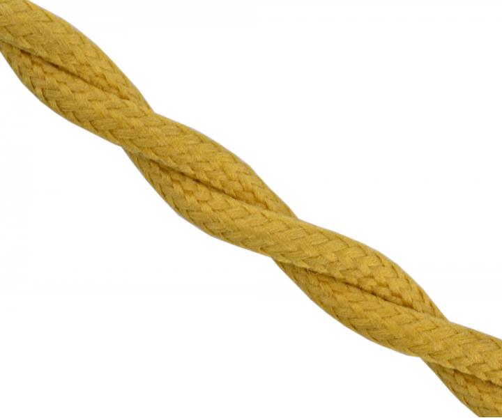 Spleciony kabel 2x0,5 Precon, oplecione pojedyncze przewody, zoty
