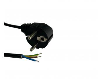 Flexo PVC przewd 853077-1-2/2, 3Gx0,75, wtyczka ktowa, czarna - 2 m