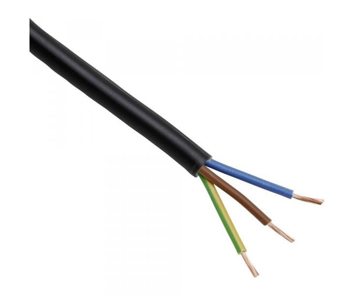 Kabel CYSY H05VV-F 3Gx1,0 czarny - 1 metr