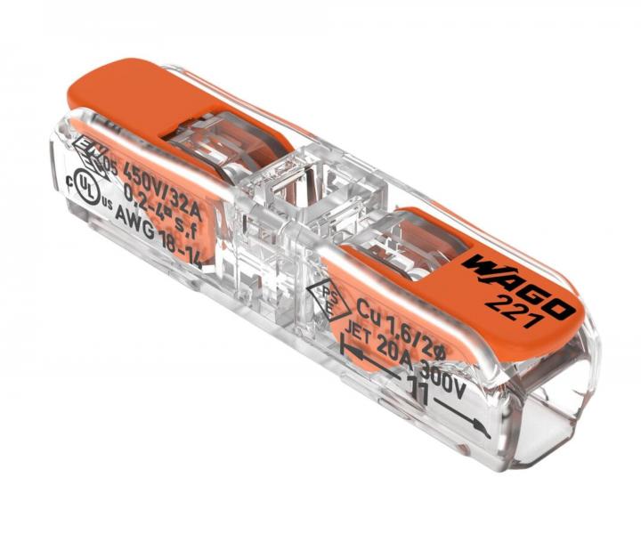 Zczka z dwigni czca inline Wago 221-2411 - 2x4 mm2