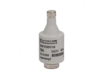 Bezpiecznik Mersen S215089, rozmiar DII DZ, gF, 10A, 500V - czerwony