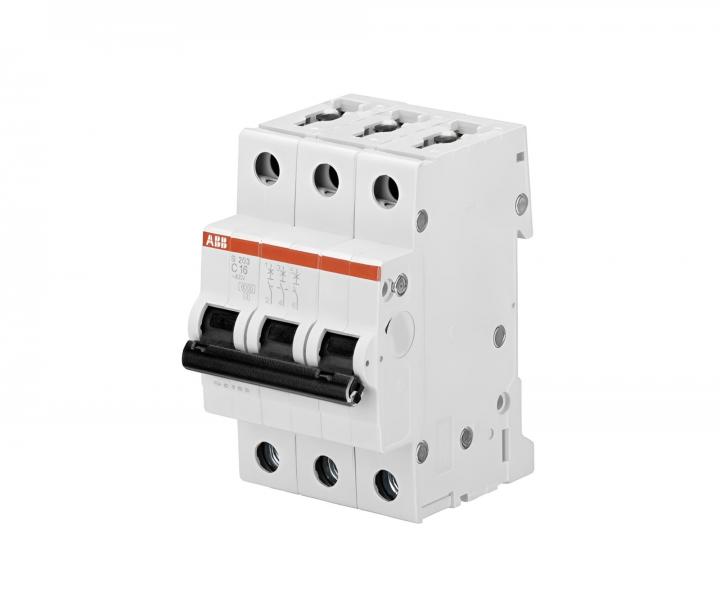 Wycznik ABB S203-B10, 3-biegunowy, 10A, charakterystyka B, 6kA
