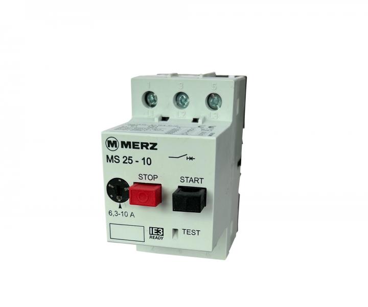 Wycznik ochronny silnikowy Merz MS25-10, 6,3-10 A
