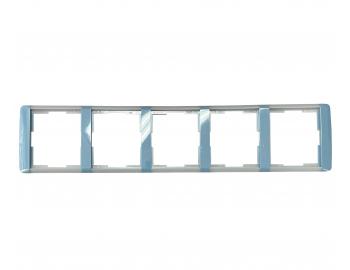 Ramka pi�ciokrotna, pozioma ABB Element-Time 3901E-A00150 23 - niebieska/lodowa szaro��