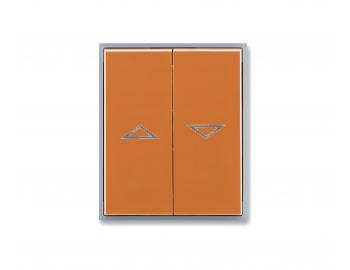 Os�ona prze��cznika �aluzjowego ABB Element-Time 3558E-A00662 07, podzielona - karmelowa/lodowa szaro��