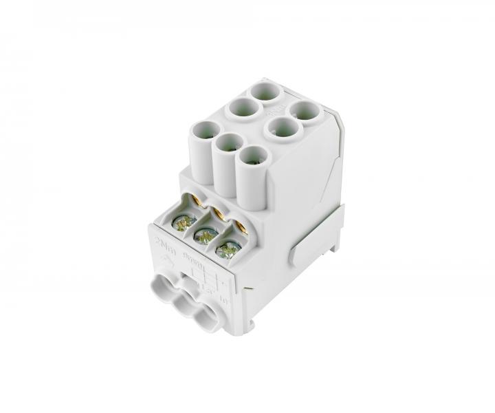 Blok dystrybucyjny Hora eTec UVB 100 L, 100 A, 690 V, 1-biegunowy - szary