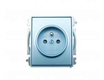 Gniazdo pojedyncze ABB Element-Time 5519E-A02357 31, z zalepkami - arktyczne