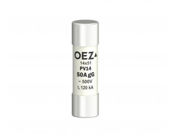 Bezpiecznik wkadkowy PV14 50A gG OEZ 06736, AC 500V/DC 250 V