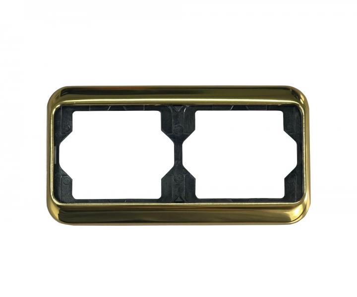 Podw�jna ramka pozioma ABB Alpha Nea 1754-0-3211 - z�ota