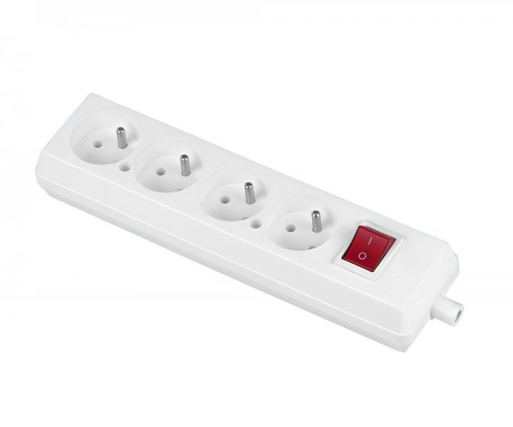 Czterokrotne gniazdko z wcznikiem Jonex GN-470WS, IP20, 16 A, 250 V - biae