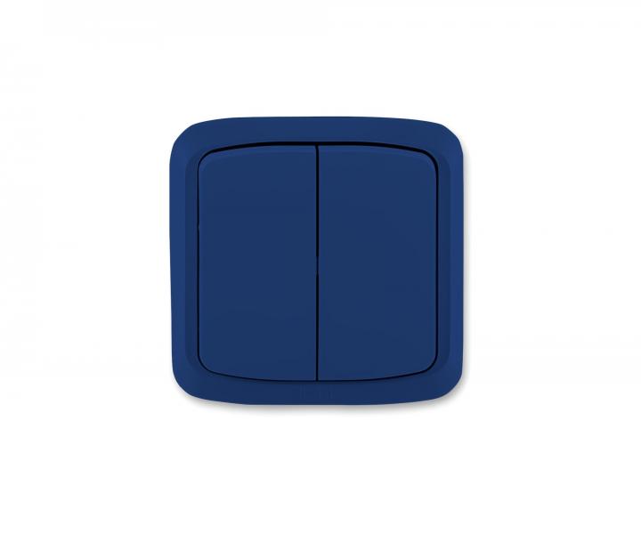 W��cznik podw�jny kompletny ABB Tango 3558A-05940 M, IP44, uk�ad 5 - ciemnoniebieski