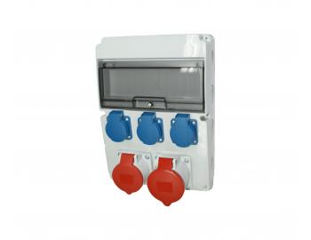 Rozdzielnica natynkowa AEP RSJ-0113, IP66, 11 moduw (1x11), 1x32A 5P, 1x16A 5P, 3x230 V