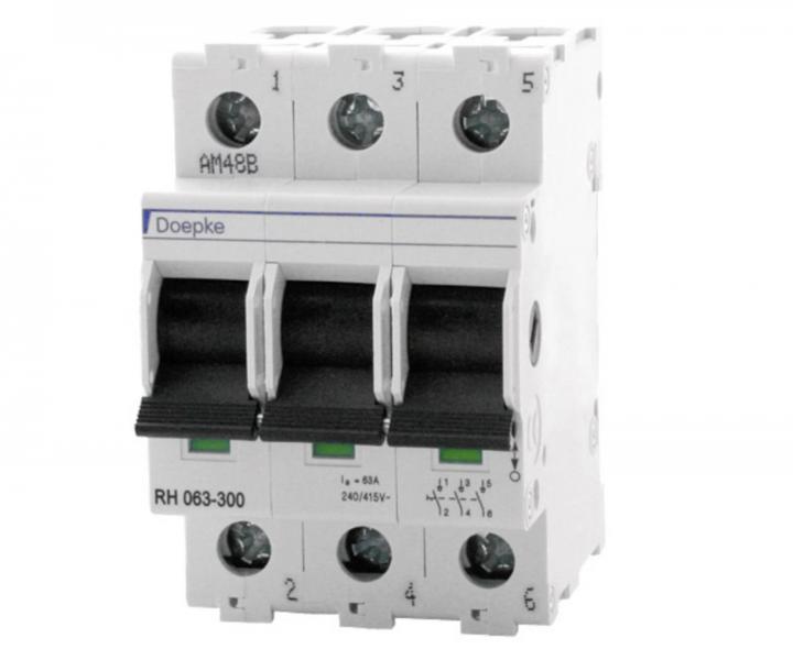 Wycznik ochronny do gwnego kabla Doepke RH 063-300 3P, 63 A, 240-415 V