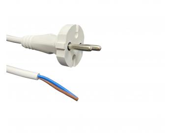 Flexo PVC przewd 862101-3-1/3, 2x1, prosta wtyczka, biaa - 3 m