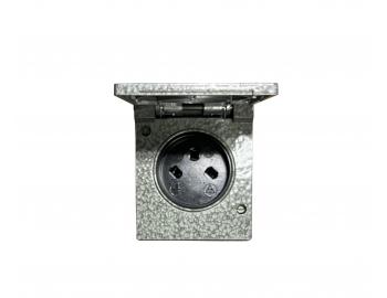 Gniazdo z p�askimi stykami pojedyncze metalowe ABB C1, IP44, 110 V - szare