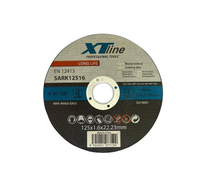 Tarcza tnca do stali XTline Sark 12516, 125 x 1,6 x 22,2