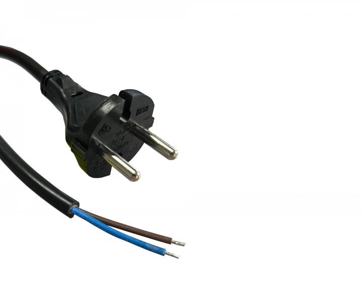 Flexo przewd gumowy 522101-1-1/25, 2x1, wtyczka prosta, czarna - 25 m