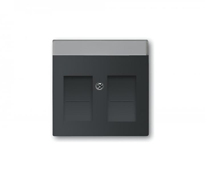 Pokrywa gniazda komunikacyjnego ABB Future 2CKA001710A3910 - mechowa czer�