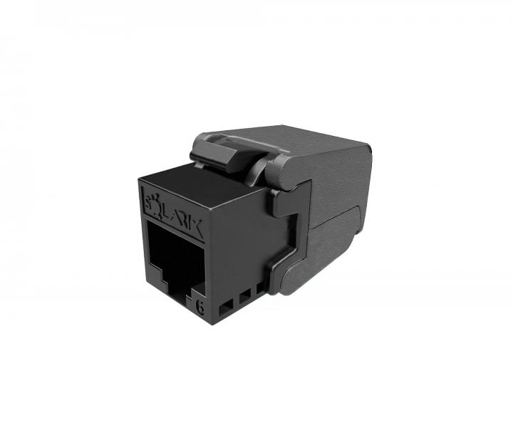 Konektor/keystone CAT6 UTP Solarix SXKJ-6-UTP-BK-SA, samonawiercajcy, gniazdo danych RJ45 - czarny