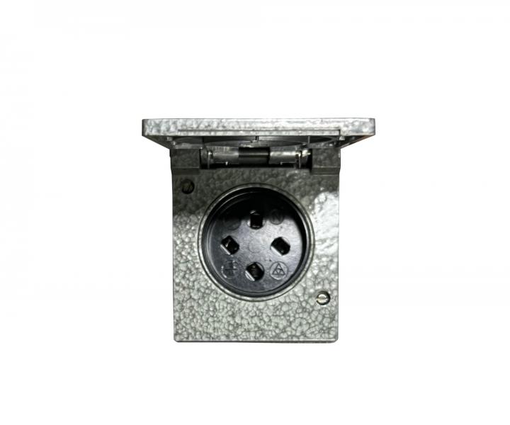 Gniazdo pojedyncze metalowe ABB 5515-6750, IP44, 380 V - szare