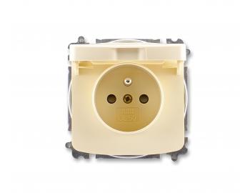 Gniazdo pojedyncze ABB Tango 5519A-A02397 C, IP40, bez�rubowe, pokrywka - ko�� s�oniowa