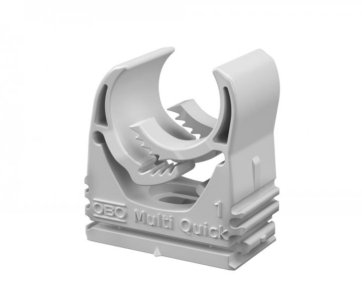 Zaczep OBO Multi Quick 1, 15-19 mm, poliamid - jasnoszary