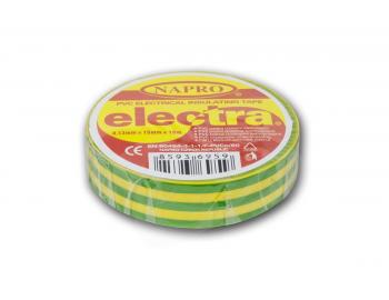 Tama izolacyjna Napro electra PVC 0,13 mm x 15 mm x 10 m, zielono-ta
