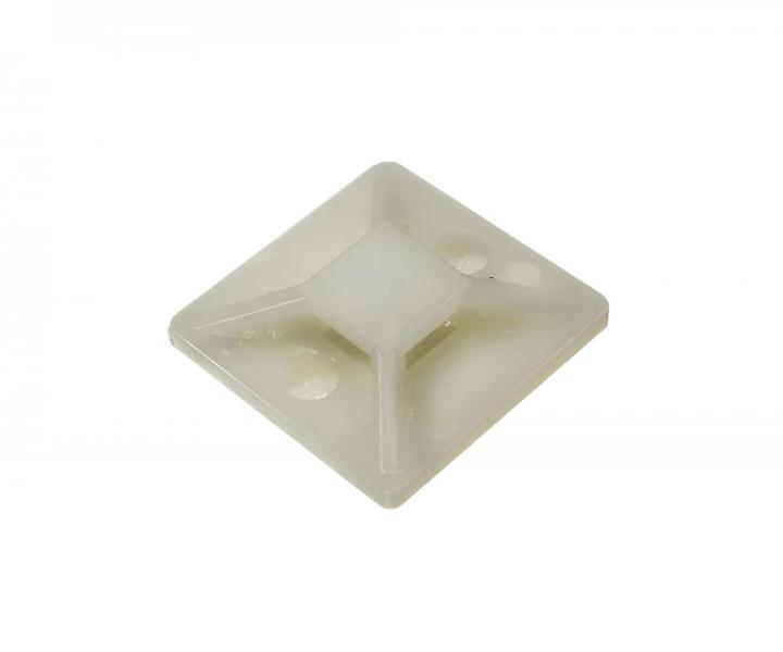 Samoprzylepna klamra do tamy zaciskowej naturalna Wapro M-A-19 19,5x19,5 mm - 100 szt.