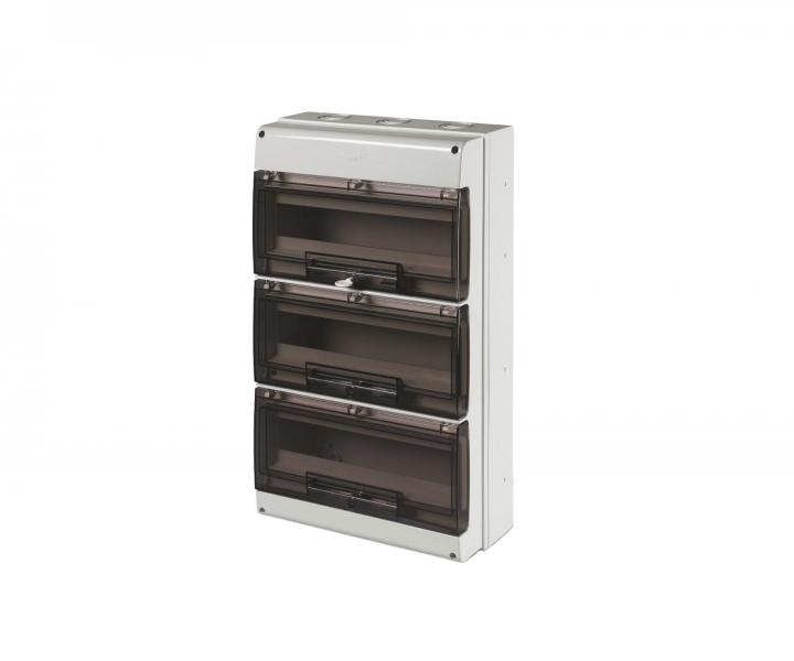 Rozdzielnica natynkowa Scame Domino 672.5048 IP66, 48 moduw, 328x550x140 mm
